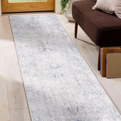 Tapis World Rug Gallery Vintage Boho à médaillon, lavable en machine et antidérapant