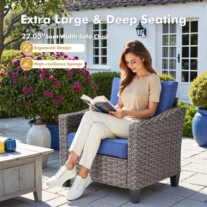 Ensemble de meubles de patio extérieur XIZZI avec table et foyer