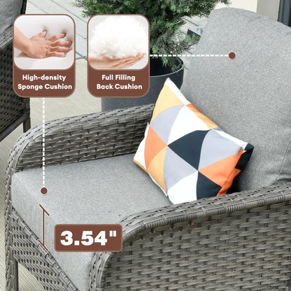 Ensemble de 2 chaises en osier pour meubles de jardin XIZZI