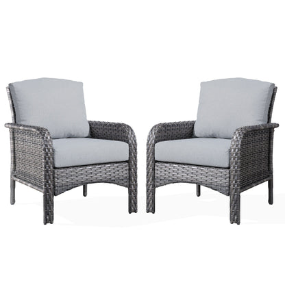 Ensemble de 2 chaises en osier pour meubles de jardin XIZZI