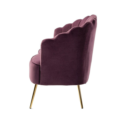 Causeuse Xabier 52'' avec dossier en forme de fleur