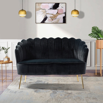 Causeuse Xabier 52'' avec dossier en forme de fleur