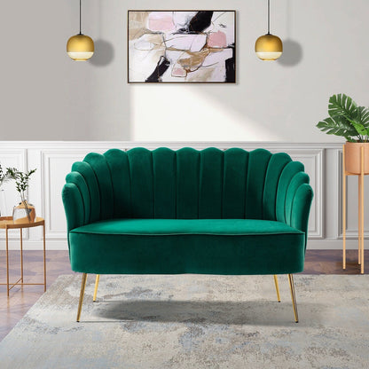 Causeuse Xabier 52'' avec dossier en forme de fleur