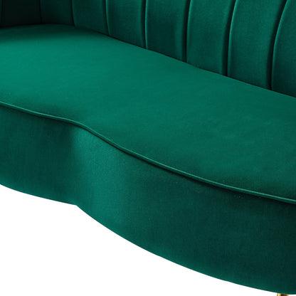 Causeuse Xabier 52'' avec dossier en forme de fleur