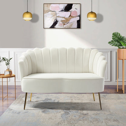 Causeuse Xabier 52'' avec dossier en forme de fleur