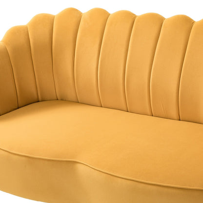 Causeuse Xabier 52'' avec dossier en forme de fleur