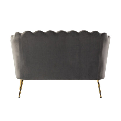 Causeuse Xabier 52'' avec dossier en forme de fleur