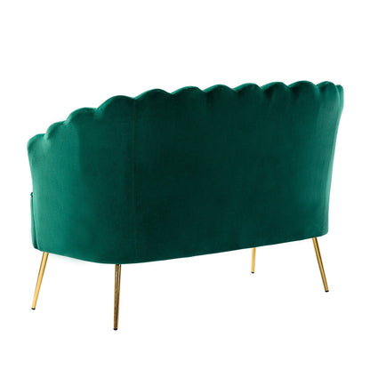Causeuse Xabier 52'' avec dossier en forme de fleur