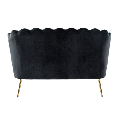 Causeuse Xabier 52'' avec dossier en forme de fleur