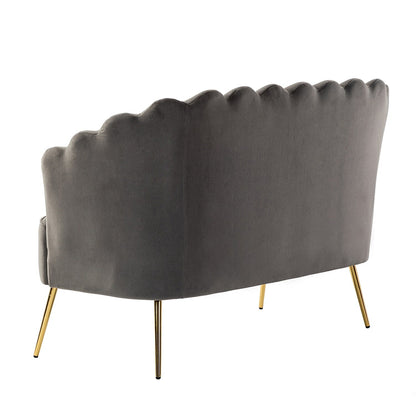 Causeuse Xabier 52'' avec dossier en forme de fleur