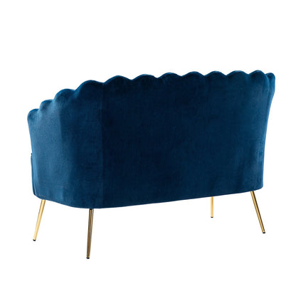 Causeuse Xabier 52'' avec dossier en forme de fleur