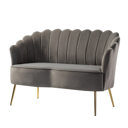 Causeuse Xabier 52'' avec dossier en forme de fleur