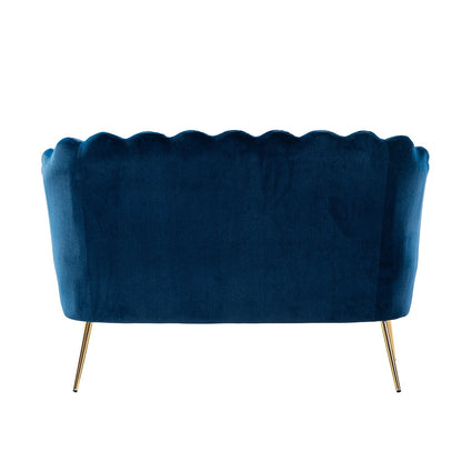 Causeuse Xabier 52'' avec dossier en forme de fleur