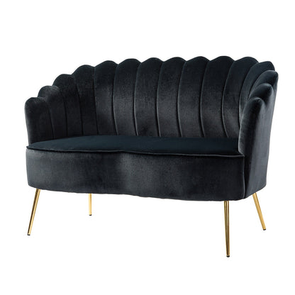 Causeuse Xabier 52'' avec dossier en forme de fleur