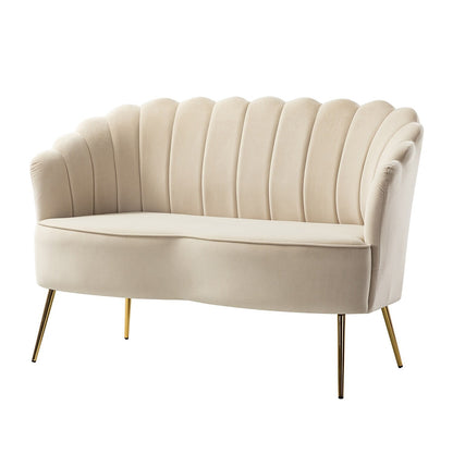 Causeuse Xabier 52'' avec dossier en forme de fleur