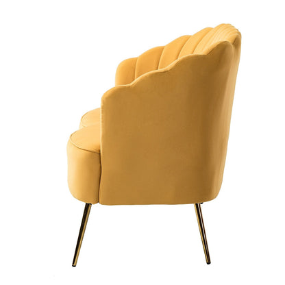 Causeuse Xabier 52'' avec dossier en forme de fleur