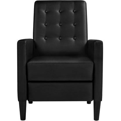 Canapé inclinable moderne en similicuir Yaheetech avec dossier réglable et repose-pieds capitonné