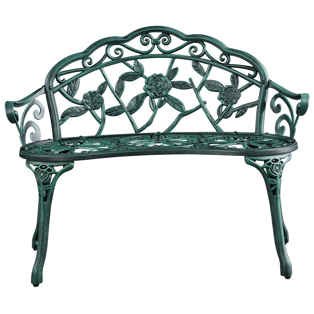 Banc de jardin en métal Yaheetech pour terrasse et parc - N/A