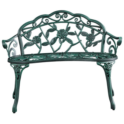 Banc de jardin en métal Yaheetech pour terrasse et parc - N/A