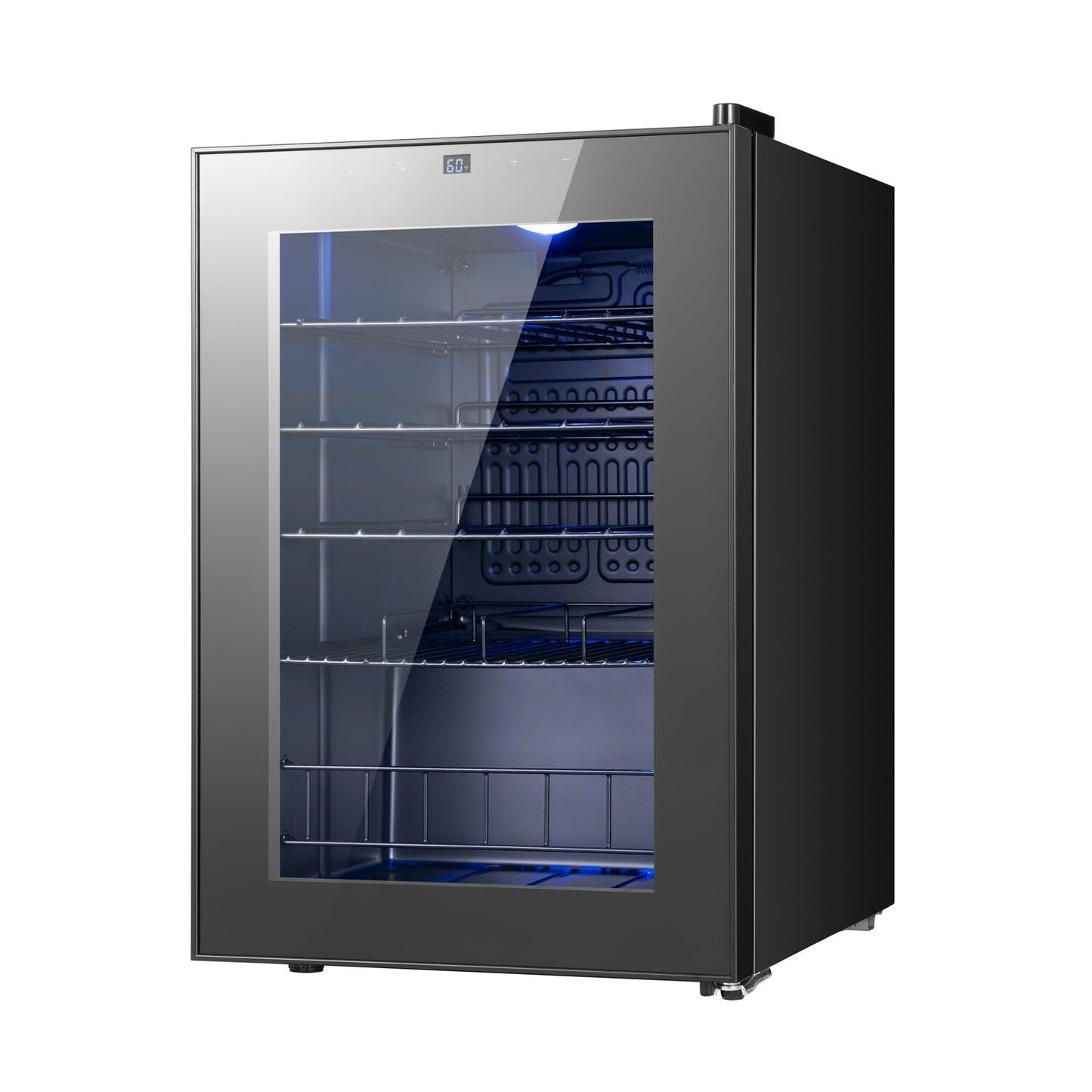 Réfrigérateur à vin/boissons 17 pouces, 20 bouteilles, autonome, contrôle numérique de la température