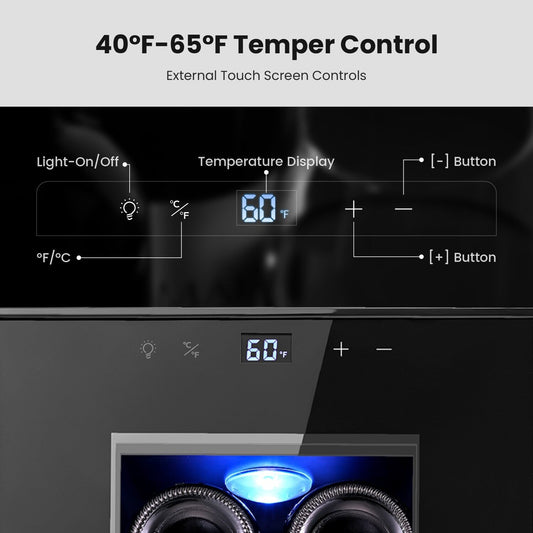 Mini-réfrigérateur à vin Yeego pour 8 bouteilles