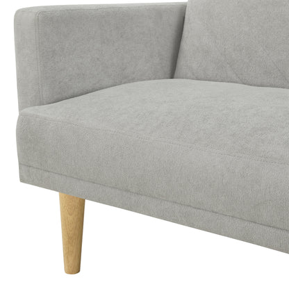 Canapé-lit futon en velours jaune flocon de neige