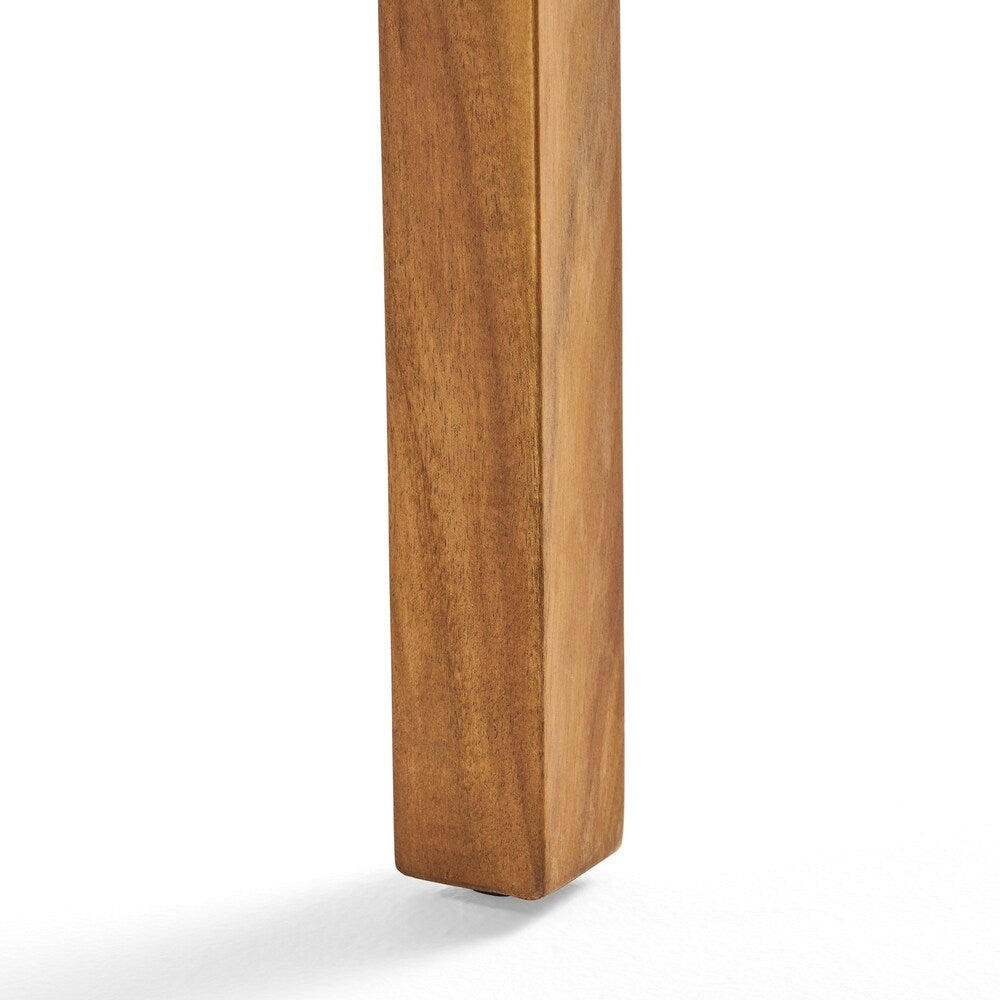 Ensemble de salle à manger d'extérieur carré 5 pièces en bois d'acacia York par Christopher Knight Home