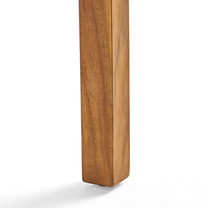 Ensemble de salle à manger d'extérieur carré 5 pièces en bois d'acacia York par Christopher Knight Home
