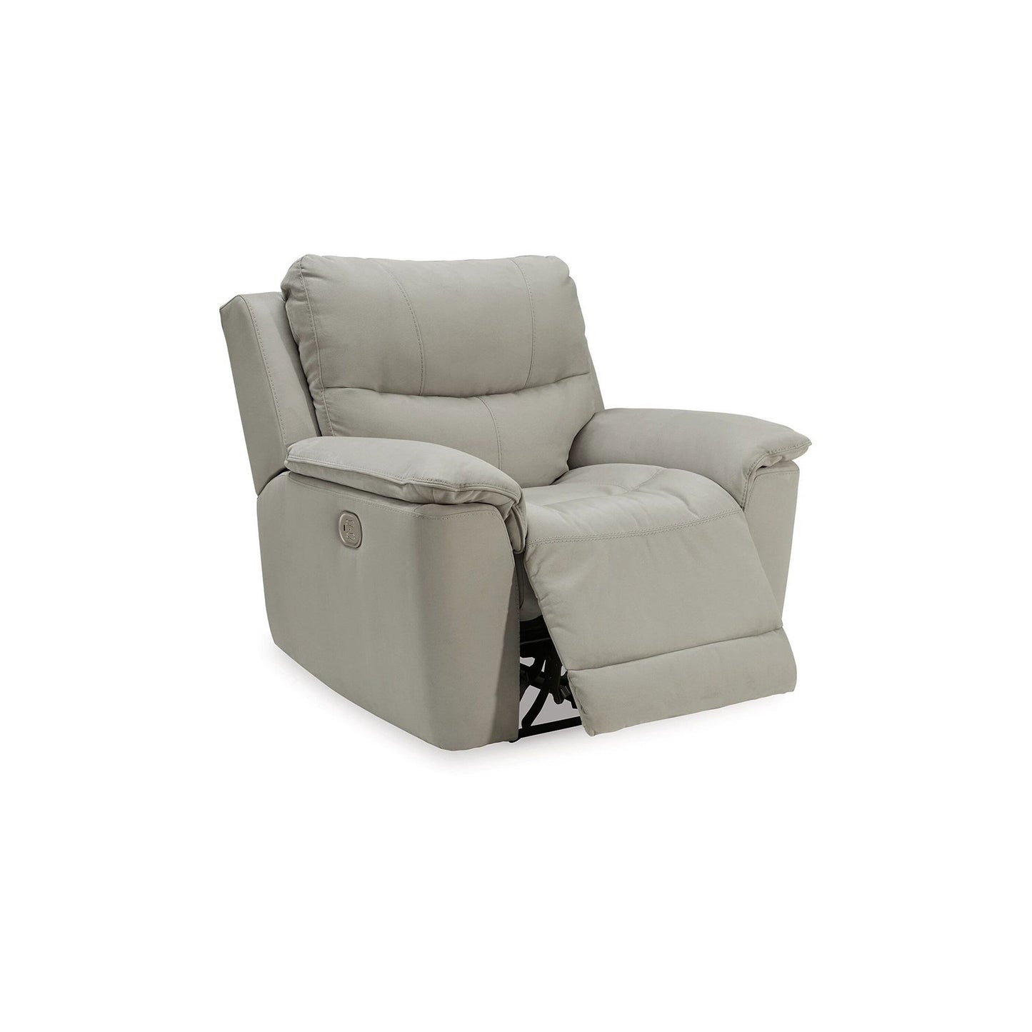 Fauteuil inclinable électrique Zane, port USB intégré, 91 pouces, similicuir gris