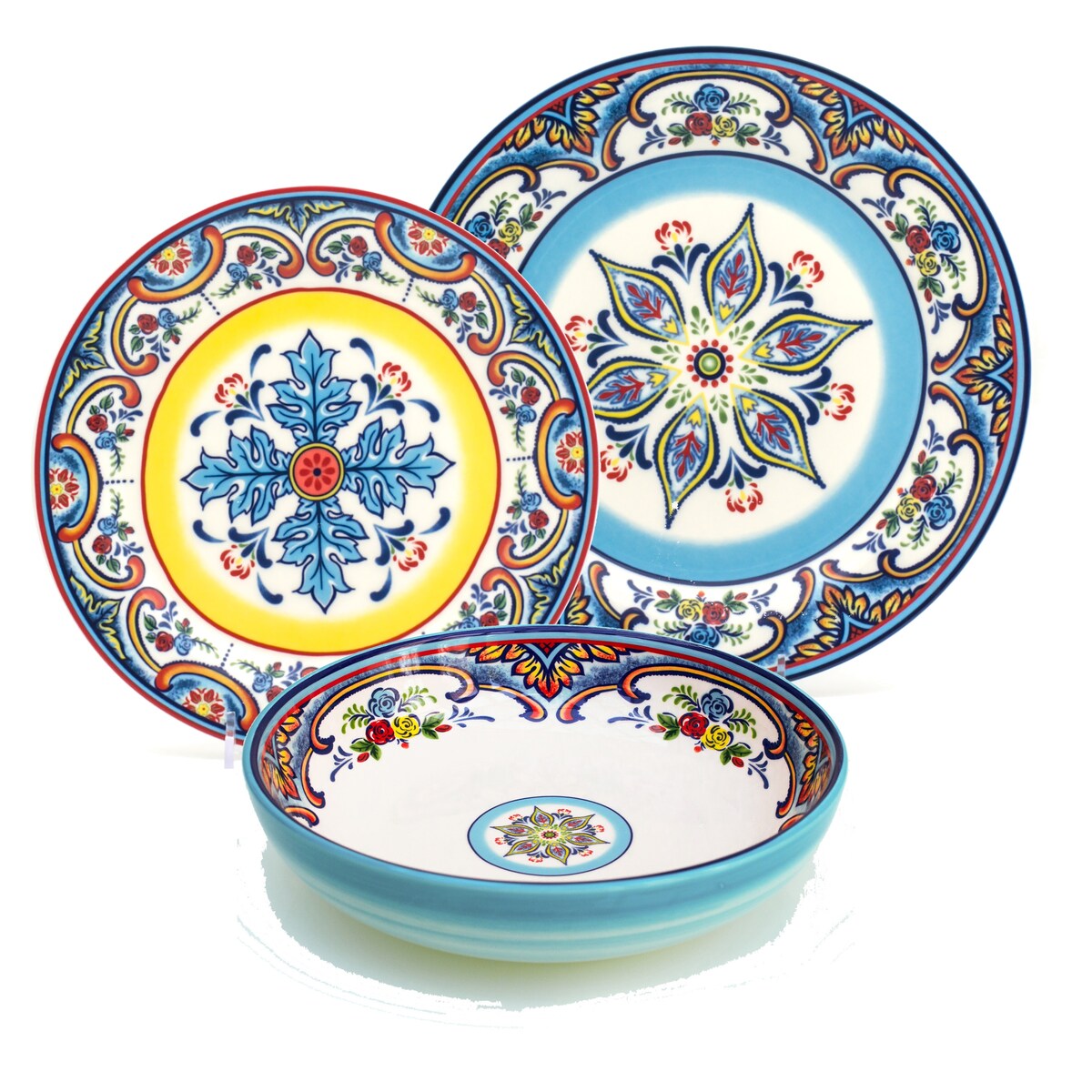 Service de table en grès Euro Ceramica Zanzibar 12/24 pièces
