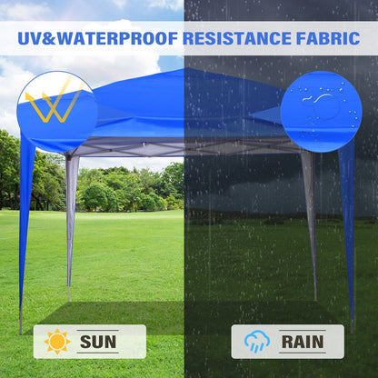 Tente pliante extérieure Zenova 3 m x 3 m, idéale pour terrasse, fête ou mariage.