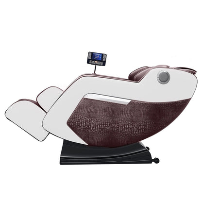 Fauteuil inclinable de massage à gravité zéro avec massage complet du corps, chauffage et audio Bluetooth intégré