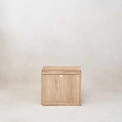 Table de chevet Sofita en bois - Chêne blanc