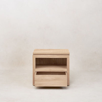 Table de chevet Sofita en bois - Chêne blanc