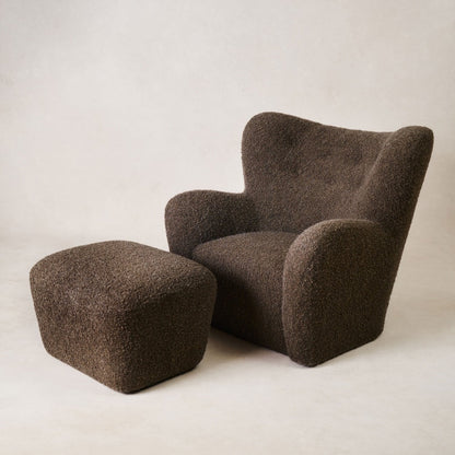 Ottoman Papa Teddy - Moka Boucle