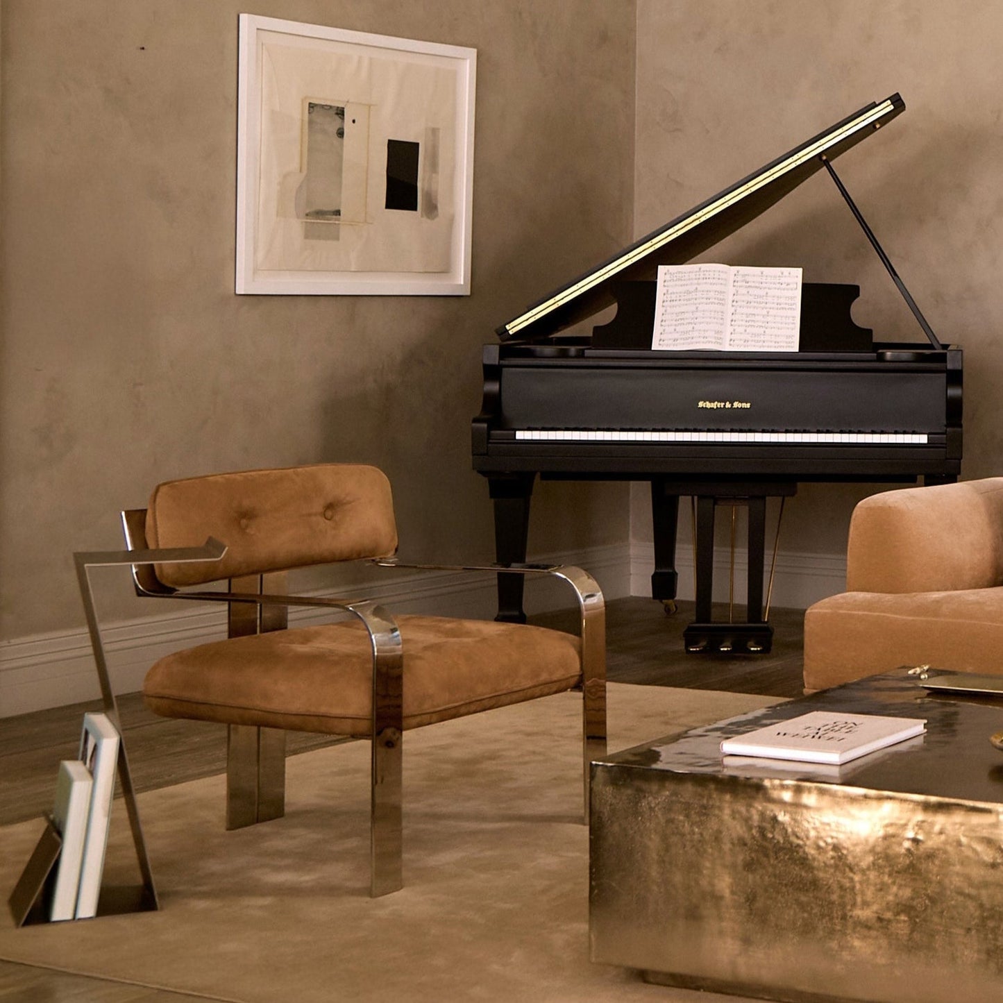 Chaise n°1 - Nubuck Camel