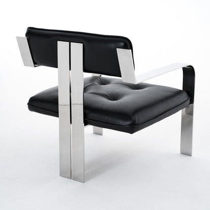 Chaise n°1 - Cuir noir