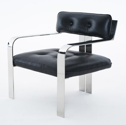 Chaise n°1 - Cuir noir