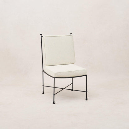 Chaise de salle à manger d'extérieur sans accoudoirs Provence - Boucle