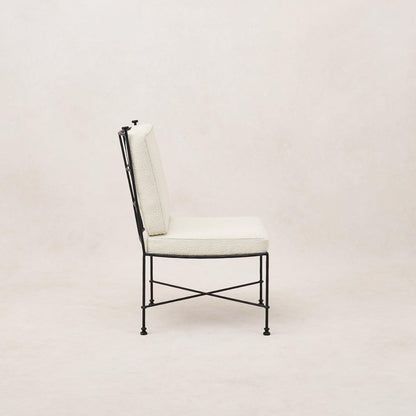 Chaise de salle à manger d'extérieur sans accoudoirs Provence - Boucle