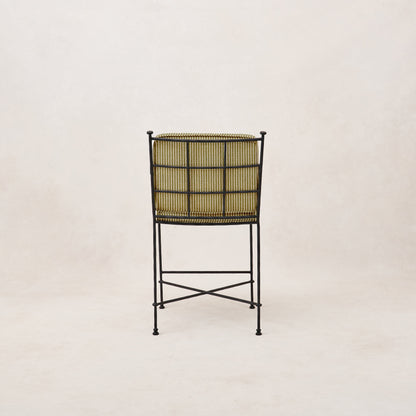 Tabouret de bar d'extérieur Provence - Rayé olive