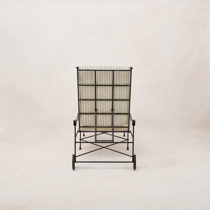 Chaise longue d'extérieur Provence - Rayé brume