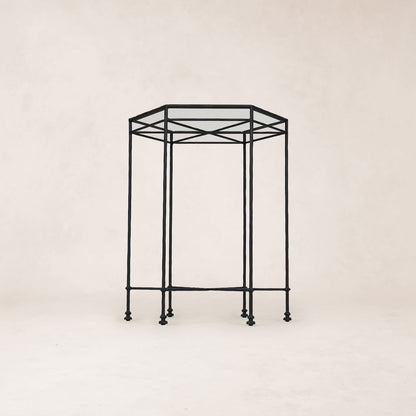 Table basse d'extérieur en verre Provence