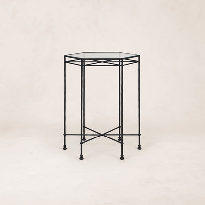 Table basse d'extérieur en verre Provence