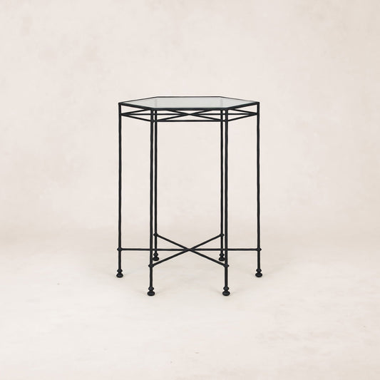 Table basse d'extérieur en verre Provence