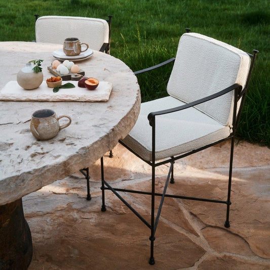 Tabouret de bar d'extérieur Provence - Boucle