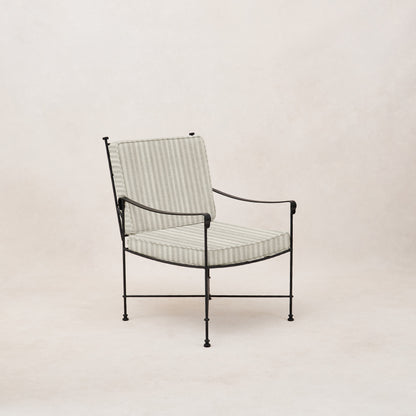 Chaise de salle à manger d'extérieur Provence - Rayures brumeuses
